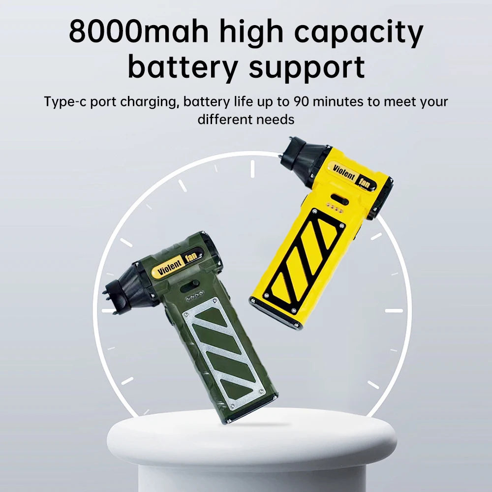 P30 110000RPM Handheld Air Blower Built-in 8000mah Rechargeable Type-C Dust Blower Brushless Motor Violent Fan
