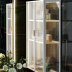 Japanese Acrylic Bathroom Cabinet Wall-mounted Mirror Box Transparent Bathroom Cabinets with Storage Rack Bathroom Furniture