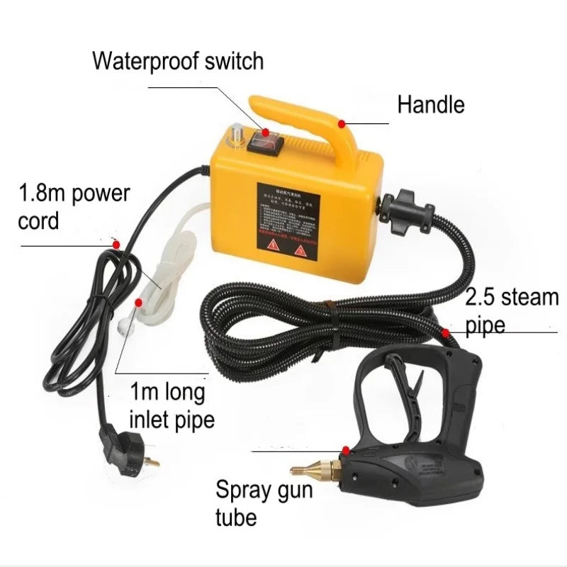 110 220VHome Appliances Steam Cleaner High Temperature Sterilization Air Conditioning Kitchen Hood Car Steam Cleaners US/EU Plug