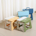 Children's Folding Stool Great Lightweight Portable Folding Stool Small Footstool with Handles Outdoor Travel Stool Homewares