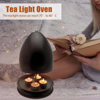 Heating Candle Stove Metal Radiator Tealight Double-Walled Tea Light Candle Heater Home Decoration for Study Office Living Room