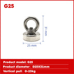 Super Strong Neodymium Fishing Magnet Hook N52 Heavy Duty Rare Earth Magnet With Countersunk Hole Eyebolt 16-90mm Salvage Magnet