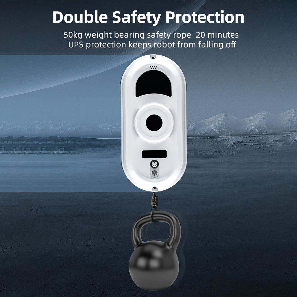 5600pa Window Cleaning Robot Household Intelligent Vacuum Remote Control Anti Fall Electric Window Washer Glass Cleaner