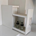 Narrow Kitchen Countertop Pull-Out Spice Rack Organizer Space Saving Shelf with 16 Magnetic Accessories Included