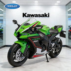 WELLY 1:12 Kawasaki Ninja ZX10R Heavy Locomoti Simulation Alloy Motorcycle Model Shock Absorbers Collection Toy Car Gift