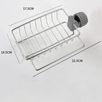 Kitchen Stainless Steel Sink Drain Rack Detachable Hanging Storage Shelf Faucet Holder Sponge Dish Cloth Organizer Accessories