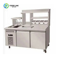 Custom Industrial Stainless Steel Kitchen Table Food Prep Workbench for Commercial Catering Kitchen