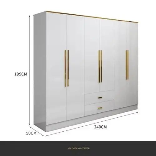 White Gold Wardrobe Designer Clothes Waterproof Children Wardrobe Organizers Nordic Vestidor De Armario Abiertos Hotel Furniture