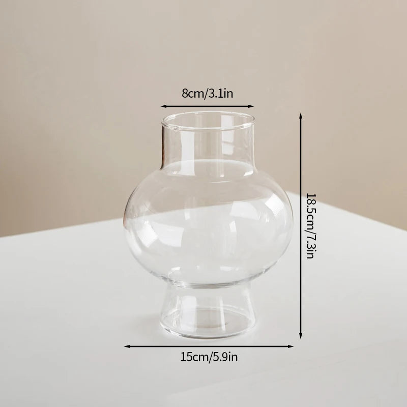Retro Glass Vase Flower Vase Decoration Home Decoration Flower Bottle Vase for Flowers Wedding Table Decor Home Desktop Decor