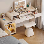 Comfortable for Bedroom Sets Small Vanity Vanity Makeup Toilet Chair Office Dressing Table Set with Mirror Dresser Tv Stands