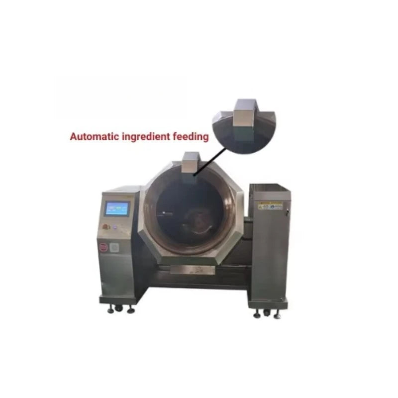 Industrial Intelligent Electromagnetic Cooking Machine with Pre Set Menus for Pre Cooked Meal Central Kitchen Custom