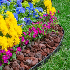 【Breeins】Landscape Edging Length No Digging Garden Edging Kit Include 15/30 Spikes, Premium Yard Edging Fence with One Spike p