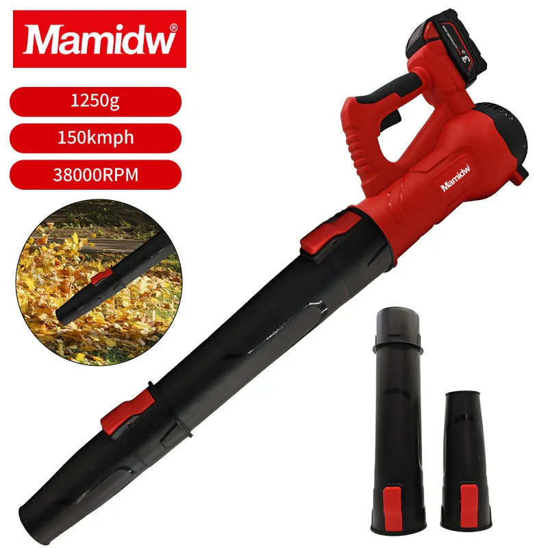 Mamidw 38000RPM Cordless Air Blower Brushless Handheld Leaf jet Turbo Blower Power Tool For Milwaukee 18V Battery