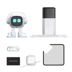 White EMO Voice Robot Smart AI Companion Interactive Talking Electron with Control ,Gift for Boys Girls Birthday Christmas 2025