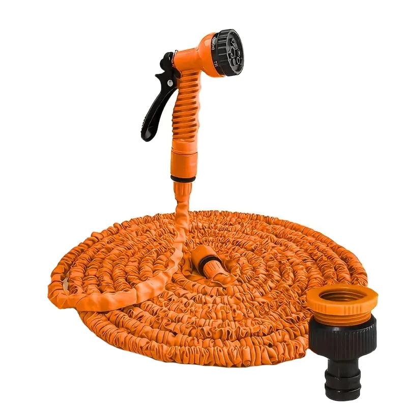 25FT-200FT Garden Hose Expandable Flexible Hose Courtyard Daily Irrigation Tool High Pressure Car Wash Clean Water Gun