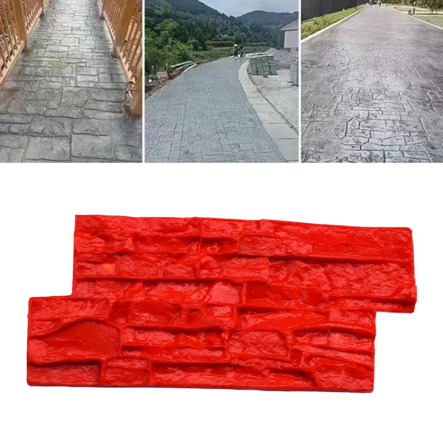 Stromatolite Concrete Mould Cement Paver Casting Mould Realistic Stone Texture Stamp Mat for Patio Decorative Wall Lawn Outdoor
