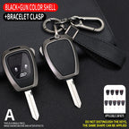 Zinc Alloy +Tpu Car Key Case For Jeep Wrangler Compass Patriot Liberty Chrysler 300 PT Dodge JCUV Caliber Nitro Accessories