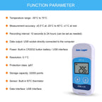 ELitech RC-5 High-Precision Digital USB Temperature Data Logger for Warehouse Storage Refrigerated Transport Laboratory