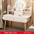 Dressing Table, Bedroom,Simple Modern Small Apartment, Bedside Storage Cabinet,Integrated Makeup Table, Nail Salon Makeup Table