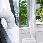 Window Seal for Portable Air Conditioner, 100% Sealing Effect AC Window Seal Vent Kit for AC Tumbler Dryer, Easy to Install