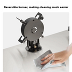 Home Hotel Kitchen Gas Stove New Design of Electronic Ignition Flip Top Stainless Steel Manual