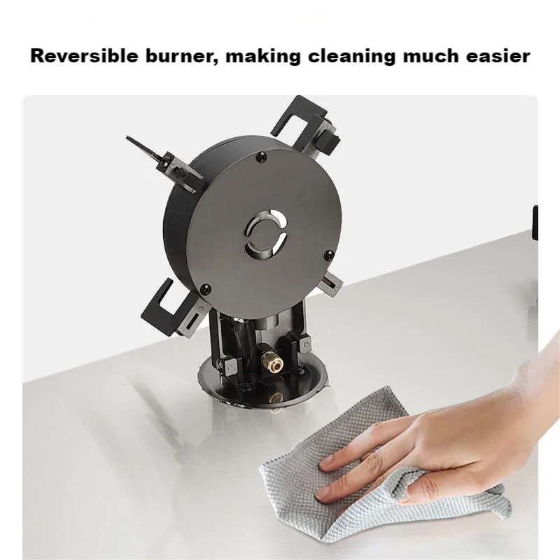 Home Hotel Kitchen Gas Stove New Design of Electronic Ignition Flip Top Stainless Steel Manual
