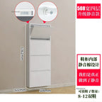 Narrow Shoe Rack Home Aesthetic Living Room Furniture Tilted Vertical Wooden Storage Hallway Shoe Cabinets n