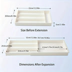 Silverware Drawer Organizer Expandable Cutlery Organizer Utensil Tray for Kitchen Organizers Flatware Tray Kitchen Holder Shelf