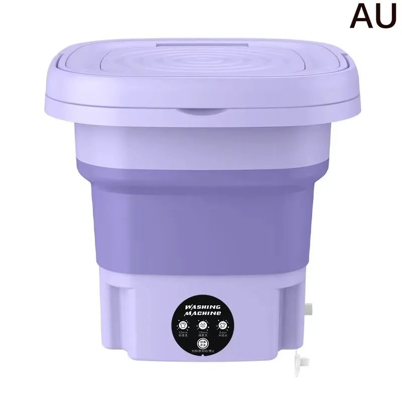 Mini Folding Portable Washing Machine 8L Socks Underwear Panties Retra