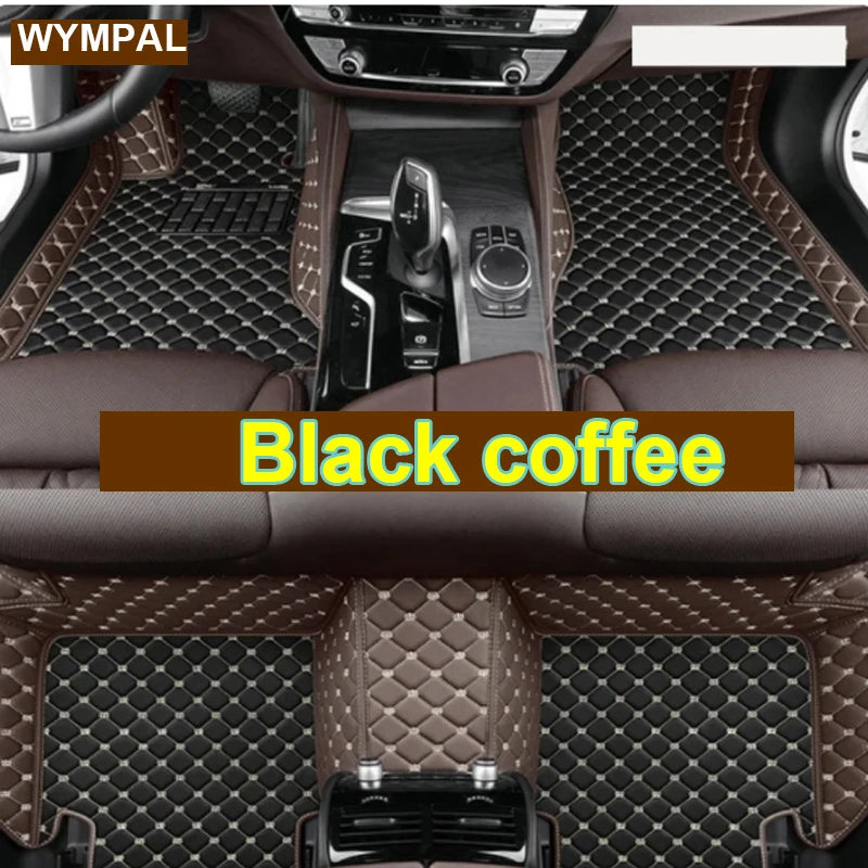 Car Floor Mats For Nissan Leaf ZE1 2018~2022 Luxury Leather Mat Durable Pad pets Interior Parts Rugs Set Accessories 2019