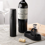 Electric Wine Bottle Opener Automatic Red Wine Corkscrew with Charging Base or Battery Powered Wine Tools Kitchen Products