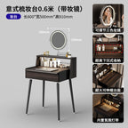 Black Luxury Vanity Table Modern Women Bedside Chair Dressing Table Cheap Cosmetics Mesa De Maquillaje Lounge Suite Furniture