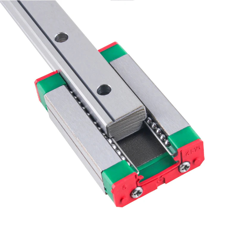 1Pc MGN12 MGN15 MGN9 Miniature Linear Guide Rail Slide 150 200 250 300 400 500 600mm Linear Guide+1Pc MGN-H Block 3D Printer CNC
