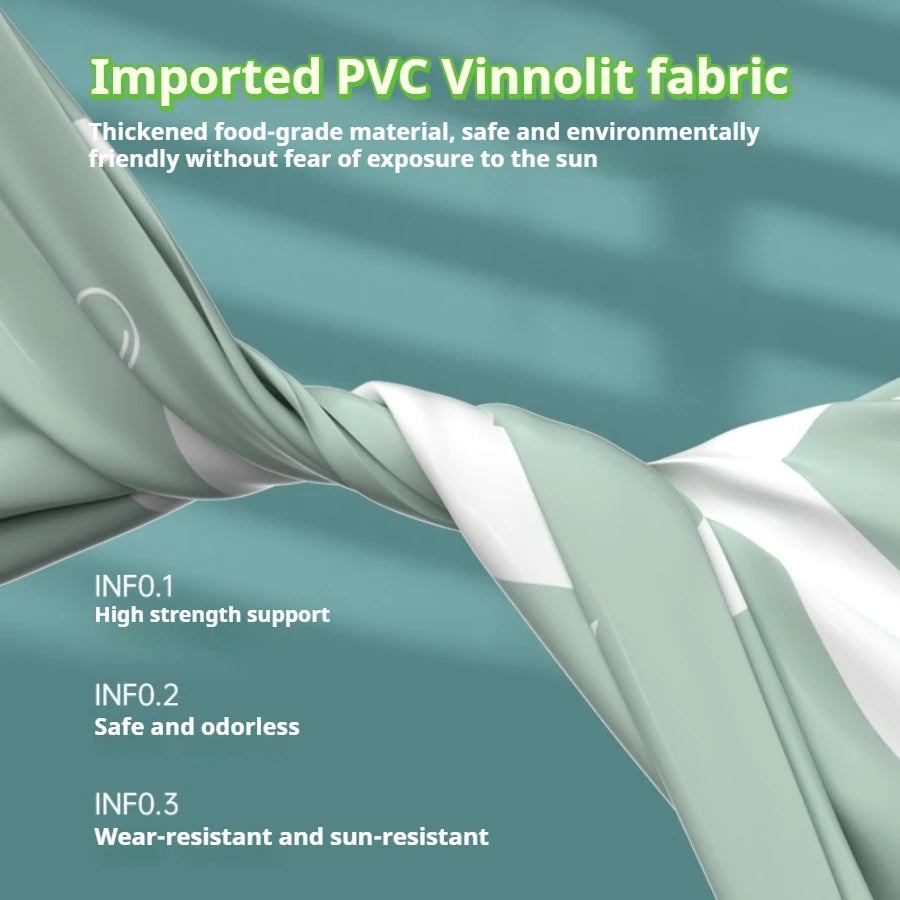 Summer family outdoor thickened inflatable swimming pool, float boat with sunshade, slide, family oversized water toys