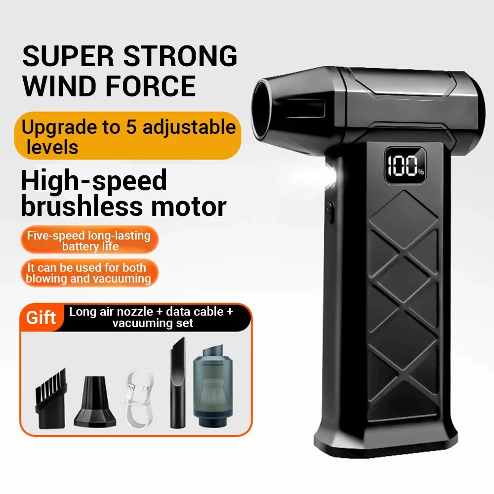 Xiaomi Powerful Dust Blower 800000RPM Brushless Motor Outdoor Air Duster Type-C Rechargeable Air Blower Cleaning PC Turbo Fan