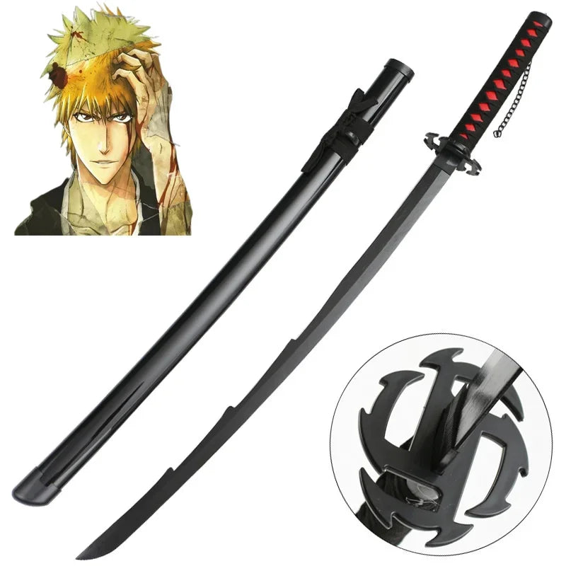 Newest Bleach 110cm Cosplay Anime Wood Weapon Role Playing Zaraki Kenpachi Assembled Sword 43inch Model Katana