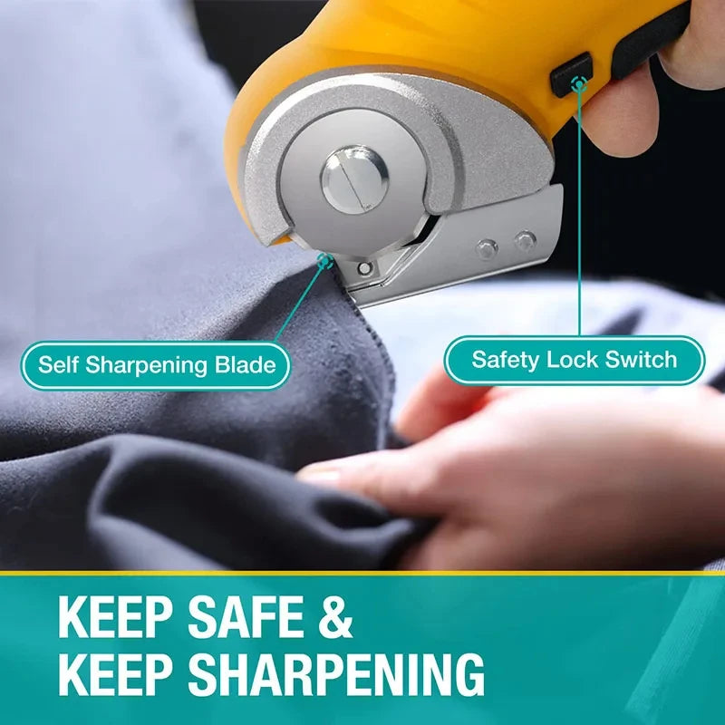 Cordless Electric scissors for fabric cutting Cloth USB Rechargeable Lithium Leather Sewing scissors Cutting Fabric tools