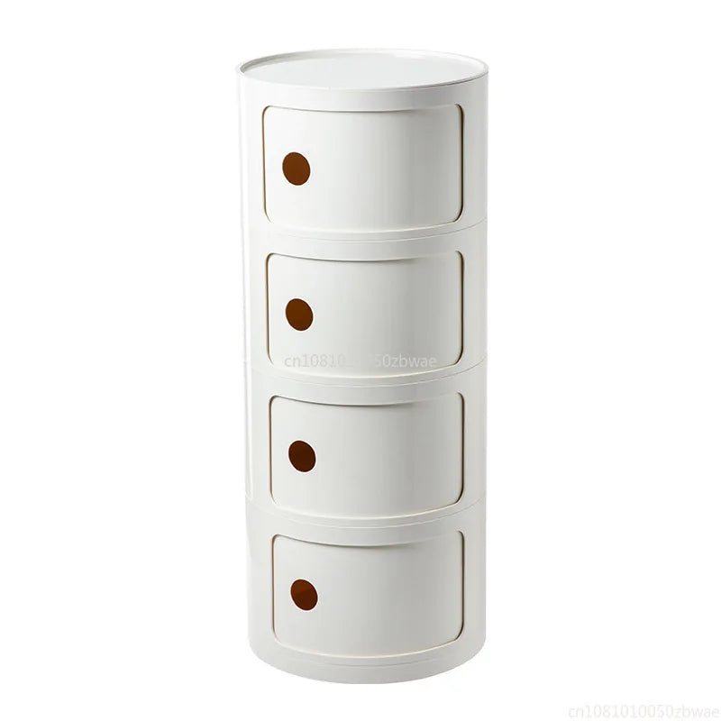 Nightstands Modular Bedside Table Round Large-capacity Storage Bedside Small Cabinet Bedroom Simple Storage Narrow Side Cabinet
