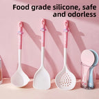 Cute Cartoon Silicone Spatula Kawaii Pink Rabbit Design Heat Resistant Non Stick Cookware Kitchen Utensil For Women Teens Gift