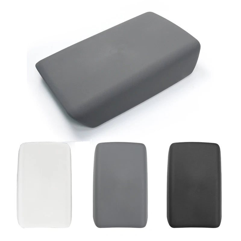 For Tesla Model 3 Y 2023 2025 Armrest Protector Box Cover White Soft TPE Center Console Panel Pad M3H Highland 2024 Accessories