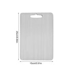 304 Stainless Steel Panel Titanium Cutting Boards for Kitchen Thickened Double Sided Cutting Board Portable Cutting Board