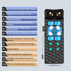 Full Body Heated Massage Mat with Airbag & Vibration for Neck & Lumbar