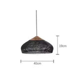 Chinese Retro Handmade Rattan Pendant Light Living Room Hot Pot Restaurant Homestay Zen Decoration Pendant Light