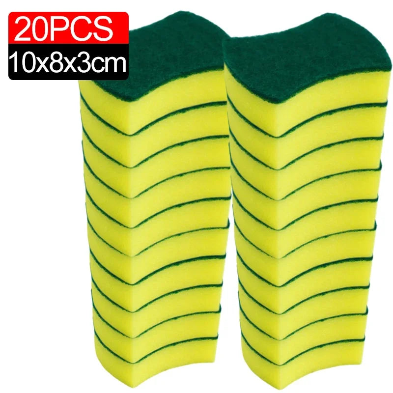 Magic Double-sided Highly Absorbent Sponge Kitchen Clean Pot Rust Stain Sponges Grease Cleaning Brush Cleaner Tools Wholesale
