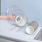 Stainless Steel Dish Draining Rack Multipurpose Shelf Bowl Drying Holder Kitchen Pot Lid Plates Storage Racks Kitchen Organizer