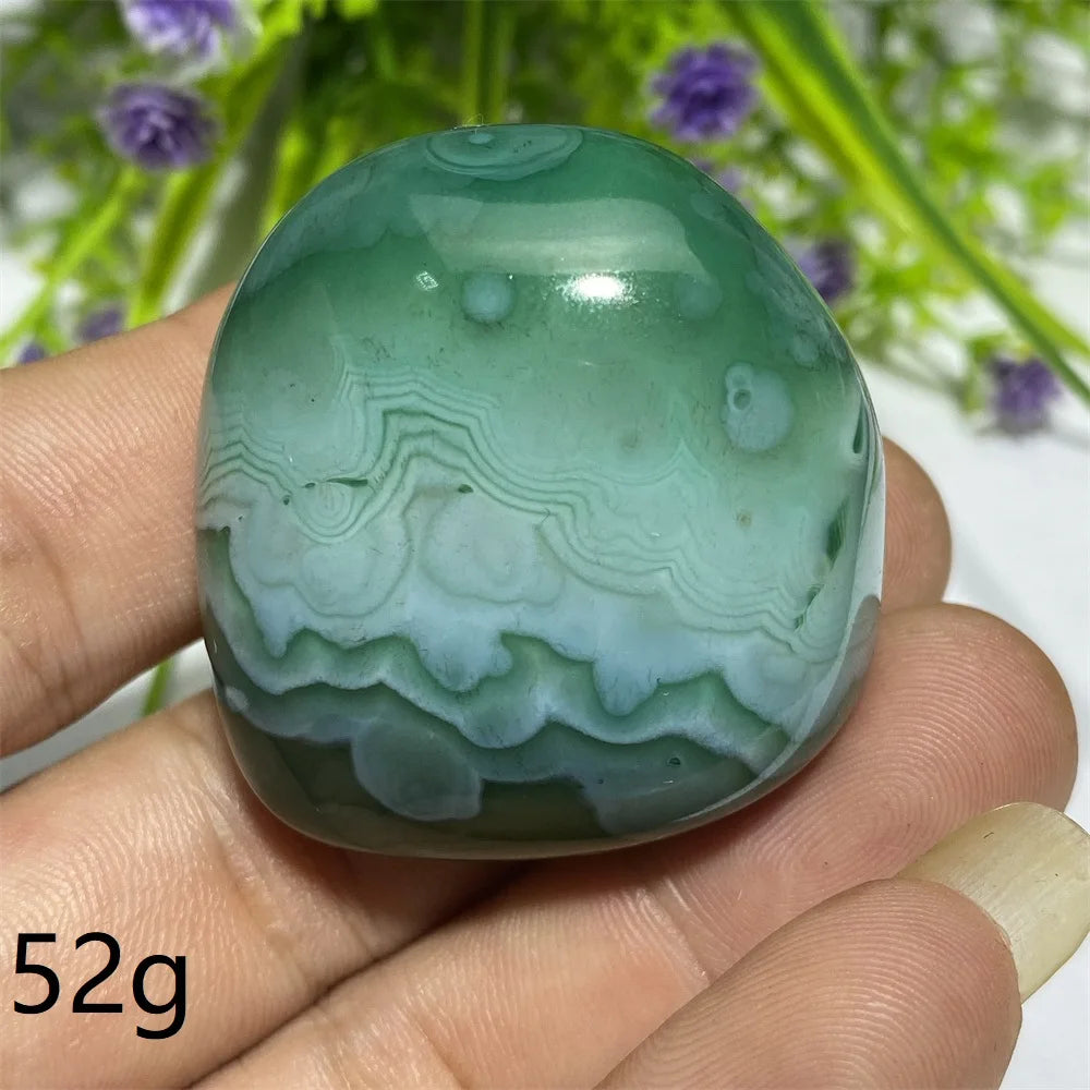 Green Agate Natural Irregular Playthings Small  Stone Healing Crystals Quartz Mineral Craft Decor Accessories Gift