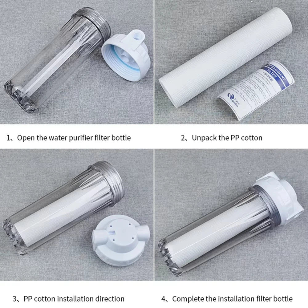 Waternoble 10 Inch x 2.5 Inch Compatible Replacement Filter Set for GE