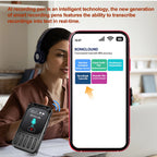 Vandlion V78 AI Voice Recorder Real-Time Translation Voice To Text Blue Tooth Connect Touchable Screen 79H Long Time Recorder