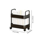 Rolling Storage Cart 20lbs Max Load Capacity 2 Tier Utility Cart Trolley On Wheels For Kitchen Bathroom Accessories