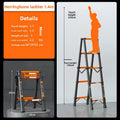 Thickened carbon steel telescopic ladder Multifunctional herringbone ladder Bamboo ladder Lifting  folding engineering staircase